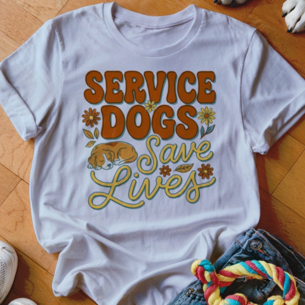 Service Dogs Save Lives Shirt - The Pawsitive Initiative