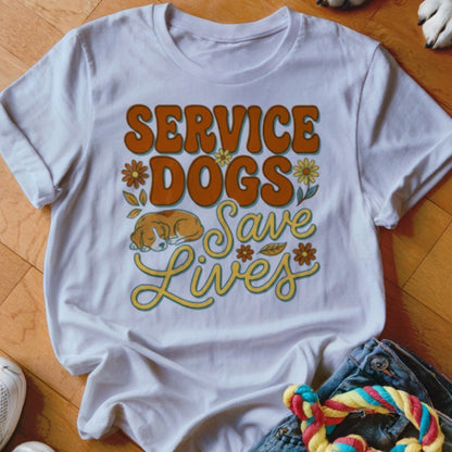 Service Dogs Save Lives Shirt - The Pawsitive Initiative