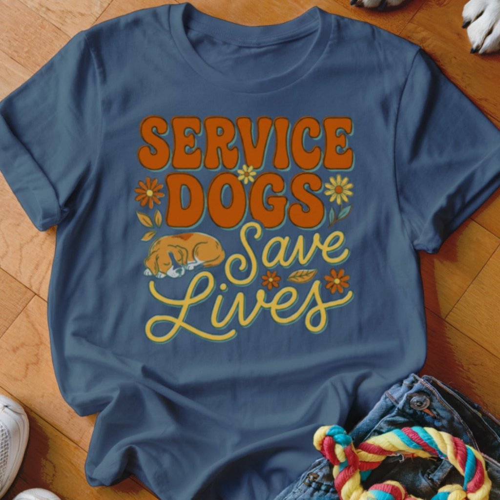 Service Dogs Save Lives Shirt - The Pawsitive Initiative