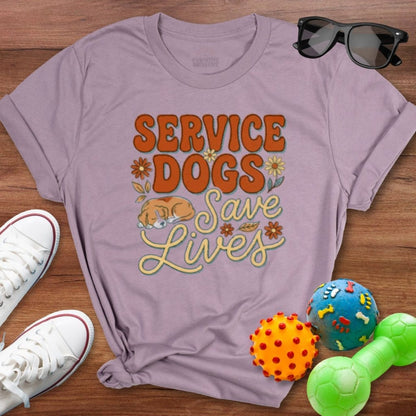 Service Dogs Save Lives Shirt - The Pawsitive Initiative