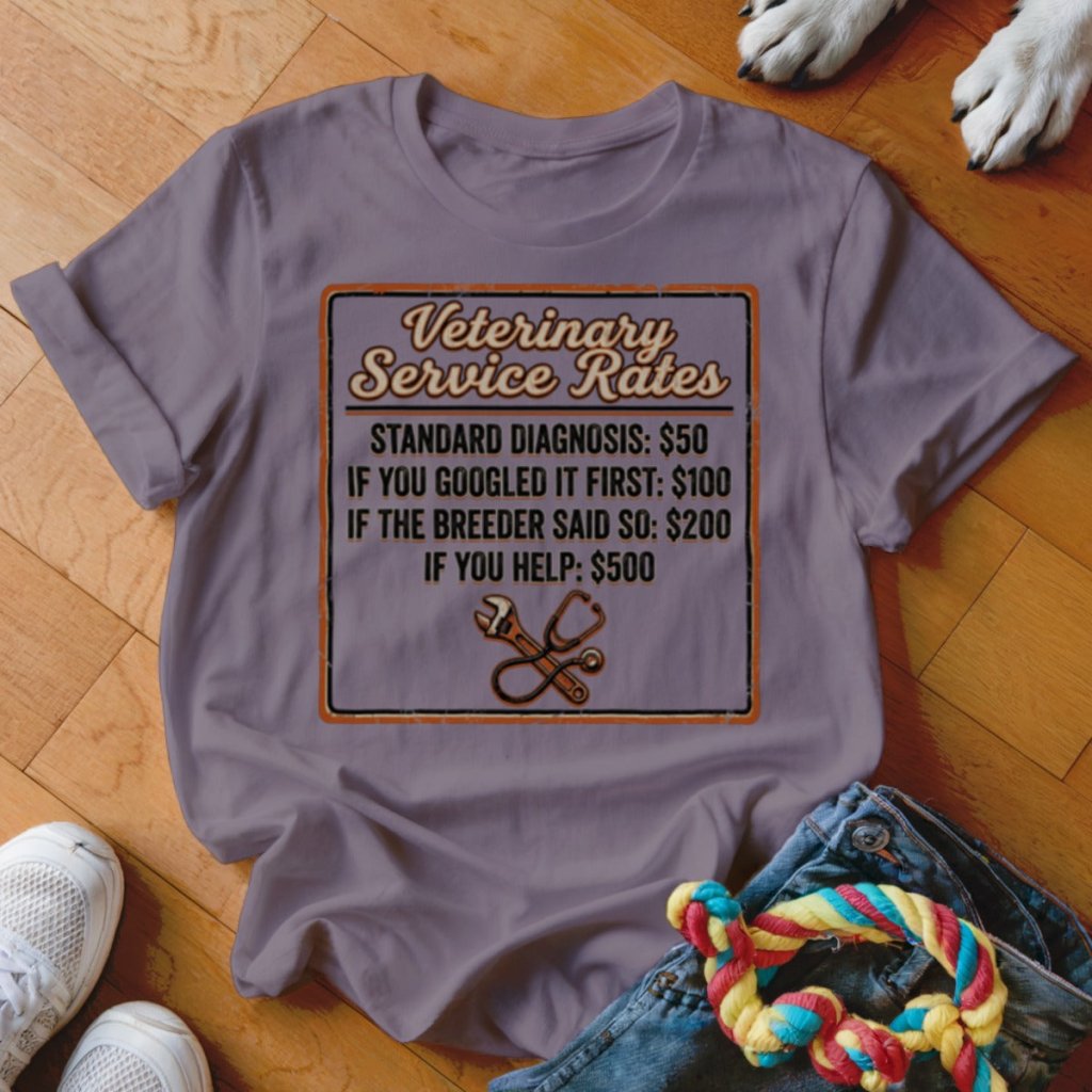 Service Rates Shirt - The Pawsitive Initiative