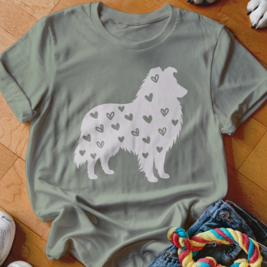 Sheltie Hearts Shirt - The Pawsitive Initiative