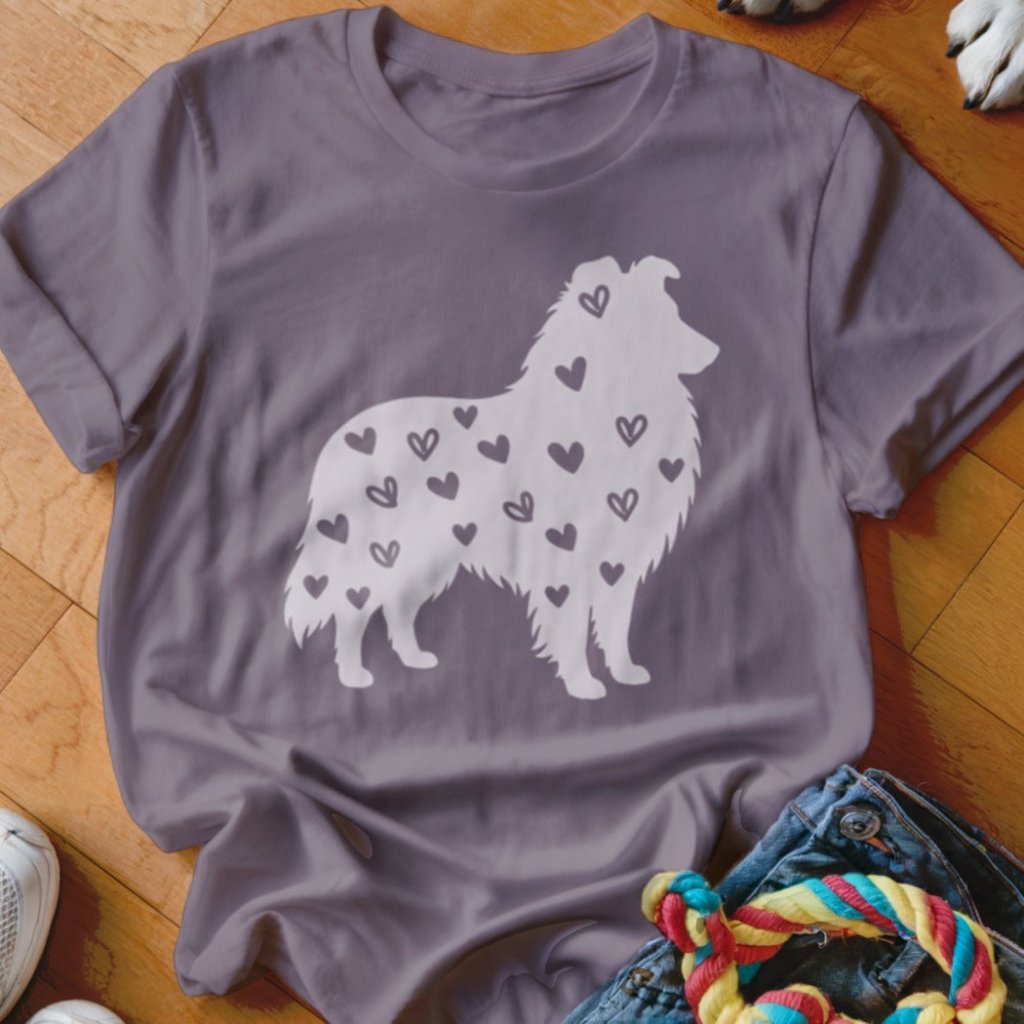 Sheltie Hearts Shirt - The Pawsitive Initiative