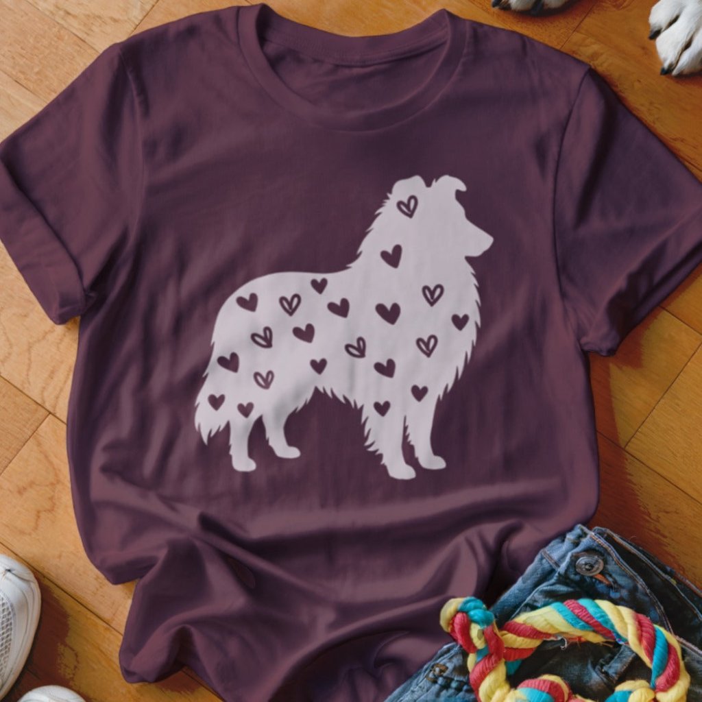 Sheltie Hearts Shirt - The Pawsitive Initiative