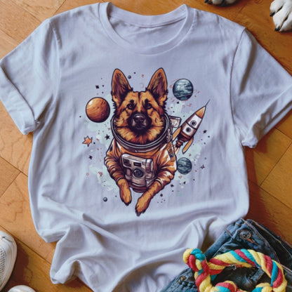 Shepherd Astronaut Shirt - The Pawsitive Initiative