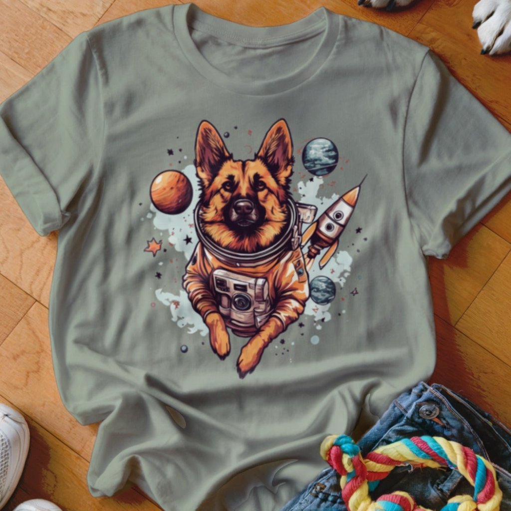 Shepherd Astronaut Shirt - The Pawsitive Initiative