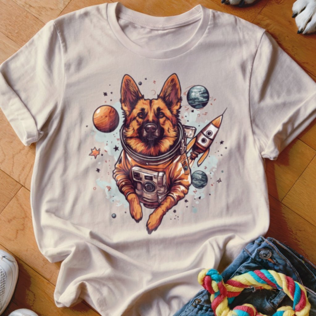Shepherd Astronaut Shirt - The Pawsitive Initiative