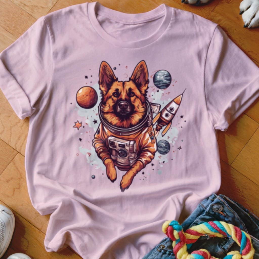 Shepherd Astronaut Shirt - The Pawsitive Initiative