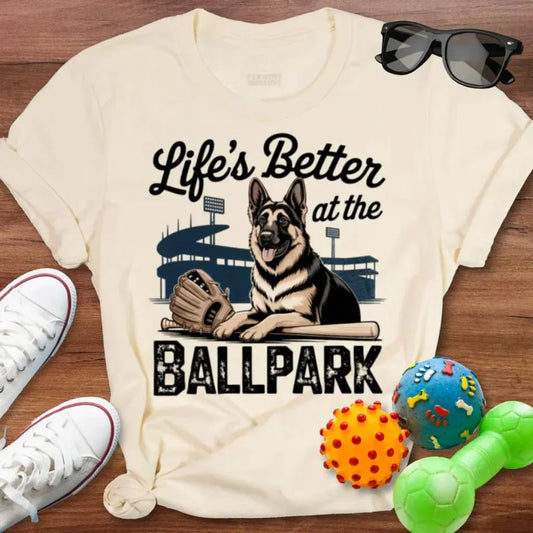Shepherd Ballpark Shirt - The Pawsitive Initiative
