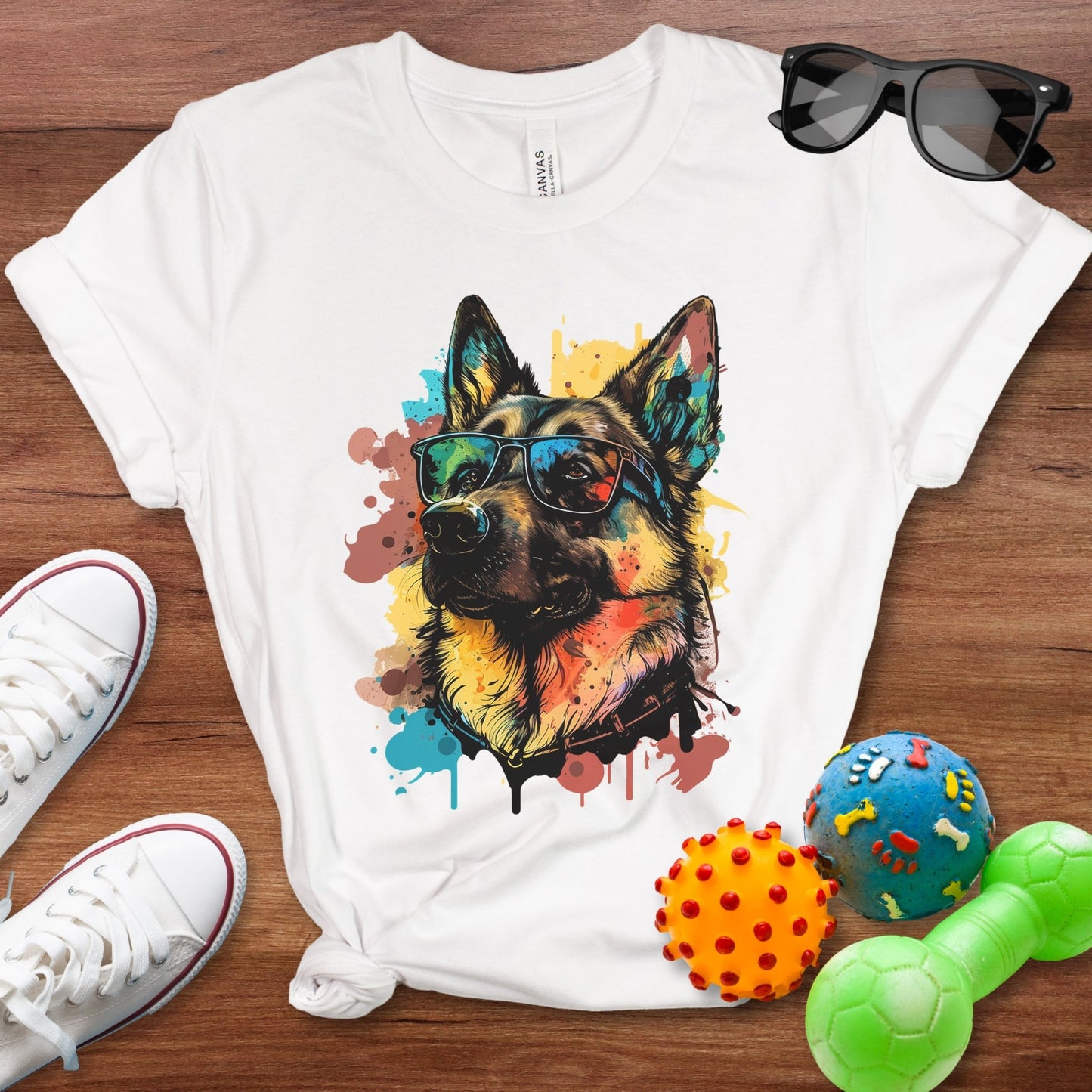 Shepherd Color Splash Shirt - The Pawsitive Initiative