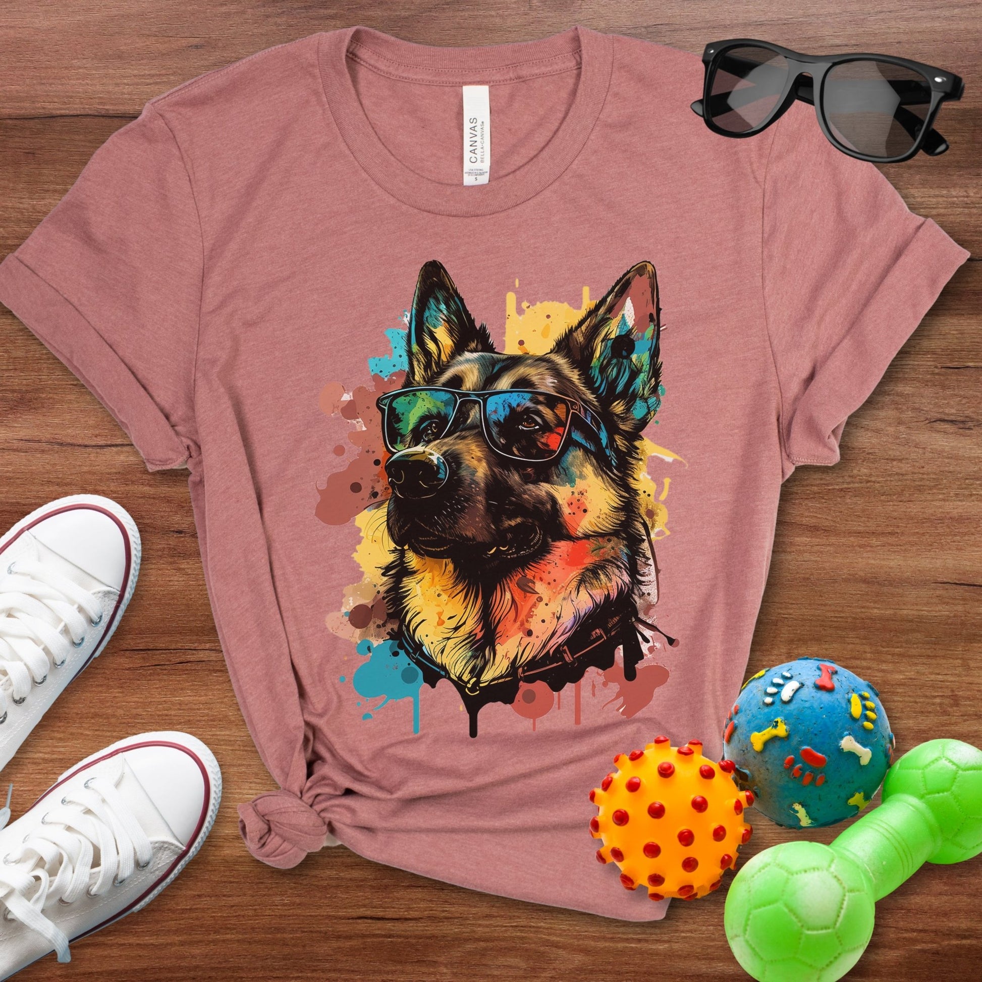 Shepherd Color Splash Shirt - The Pawsitive Initiative