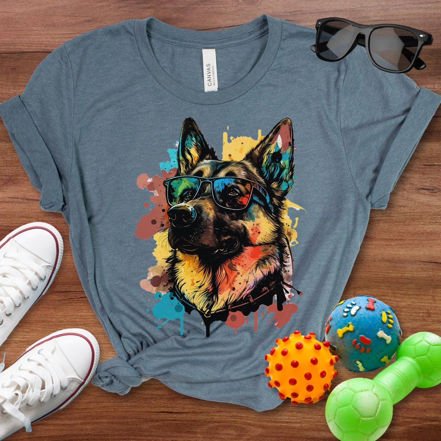 Shepherd Color Splash Shirt - The Pawsitive Initiative