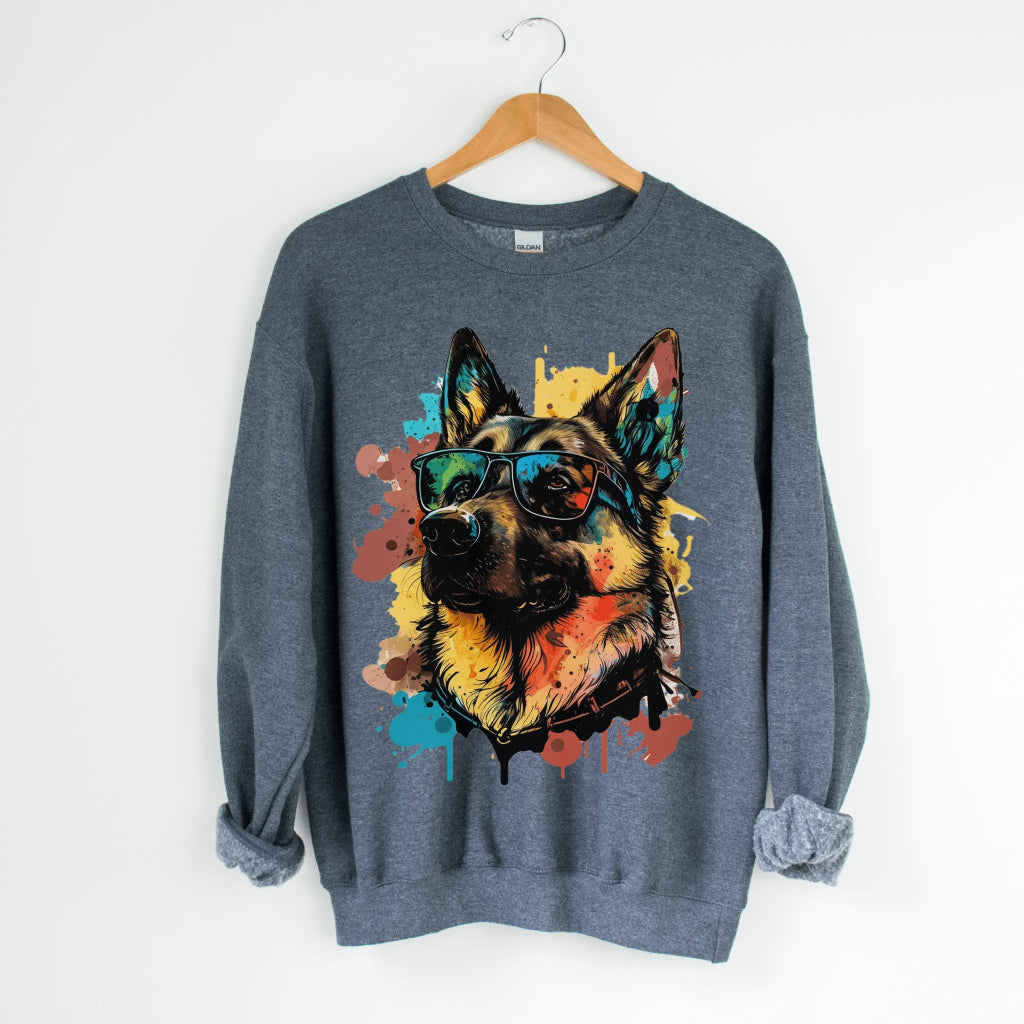 Shepherd Color Splash Sweatshirt - The Pawsitive Initiative