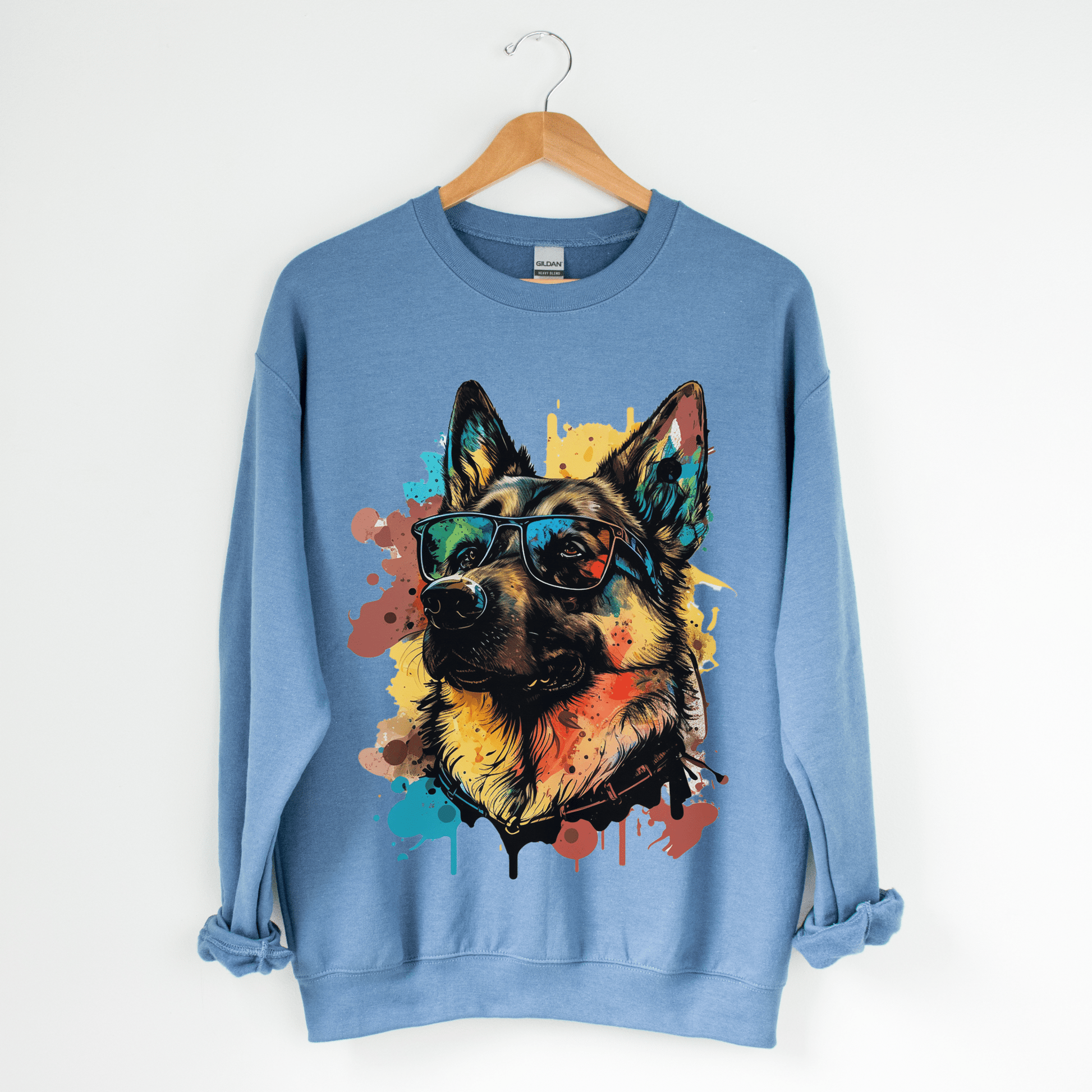 Shepherd Color Splash Sweatshirt - The Pawsitive Initiative