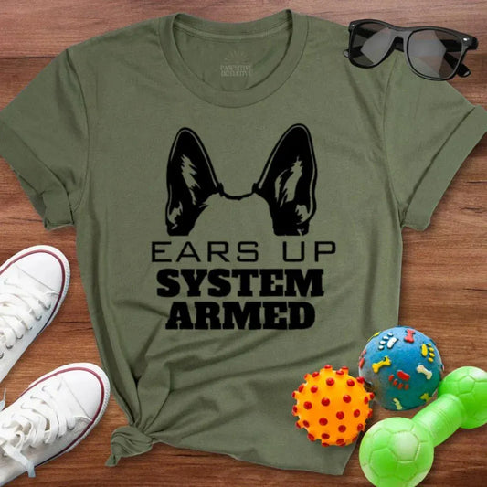 Shepherd Ears Up Shirt - The Pawsitive Initiative
