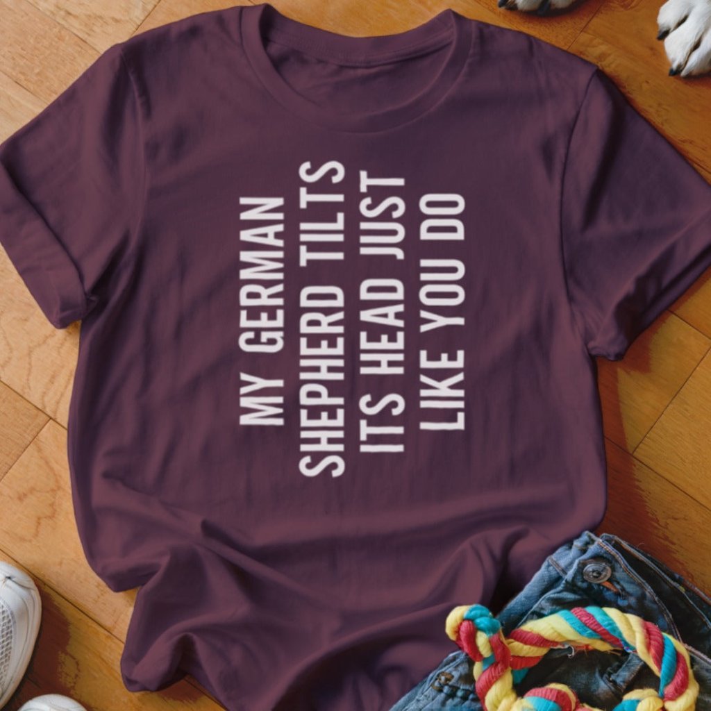 Shepherd Head Tilt Shirt - The Pawsitive Initiative