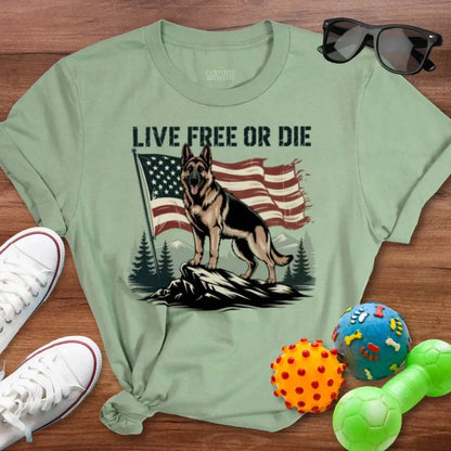Shepherd Live Free Shirt - The Pawsitive Initiative