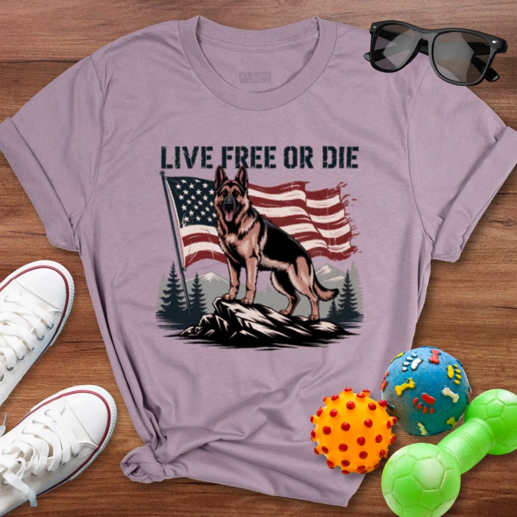 Shepherd Live Free Shirt - The Pawsitive Initiative