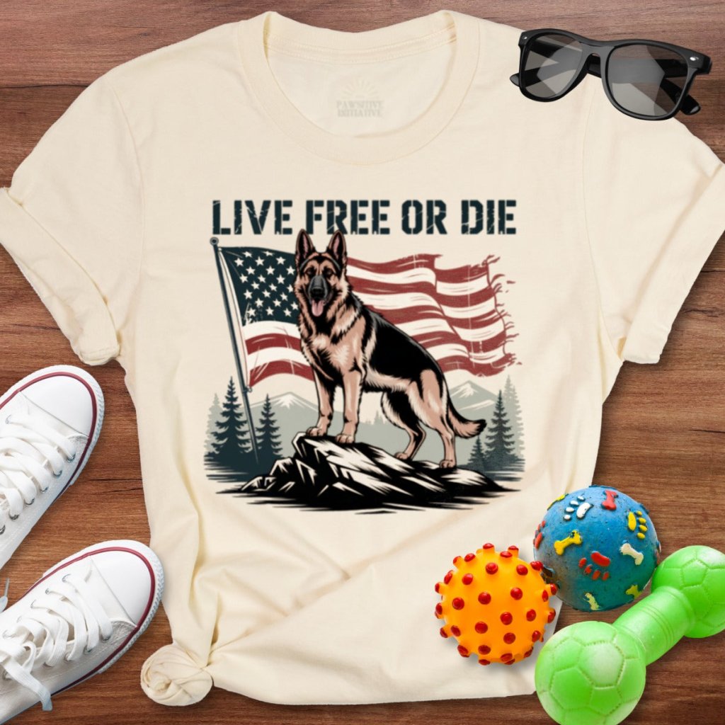 Shepherd Live Free Shirt - The Pawsitive Initiative
