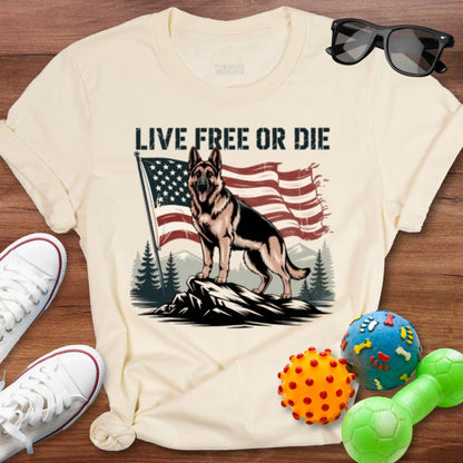 Shepherd Live Free Shirt - The Pawsitive Initiative