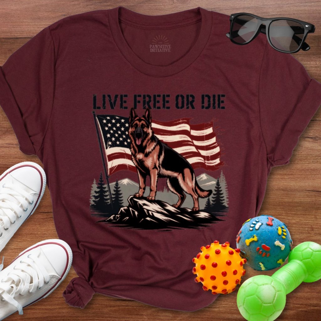 Shepherd Live Free Shirt - The Pawsitive Initiative