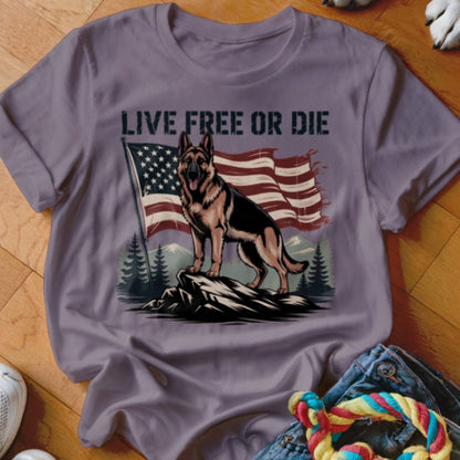 Shepherd Live Free Shirt - The Pawsitive Initiative