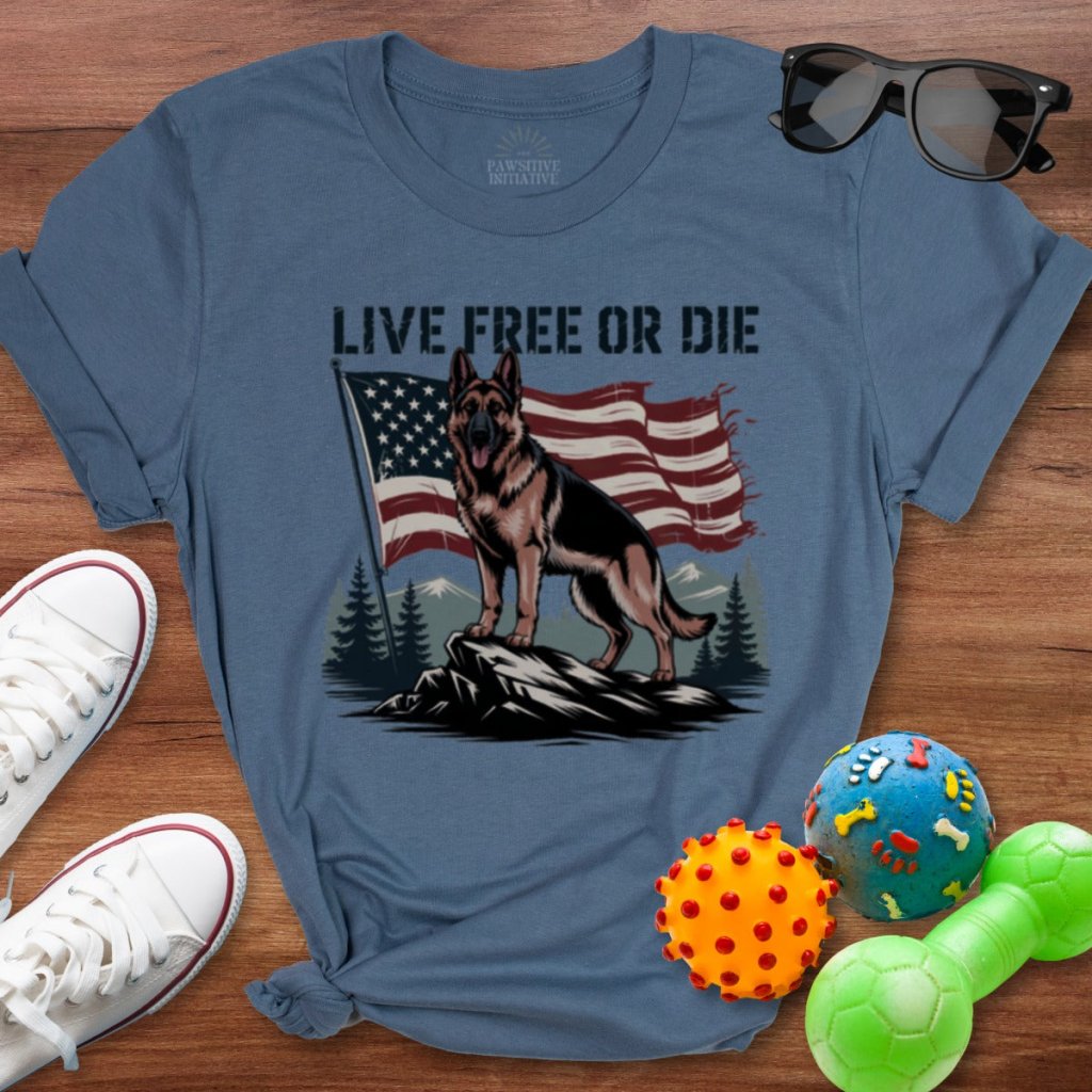 Shepherd Live Free Shirt - The Pawsitive Initiative