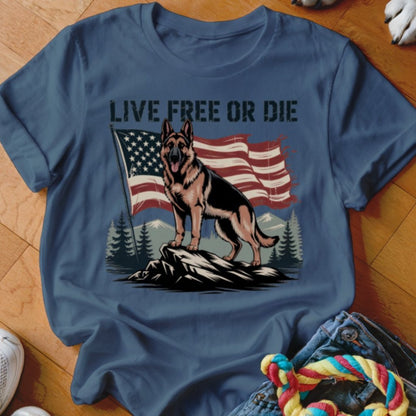 Shepherd Live Free Shirt - The Pawsitive Initiative