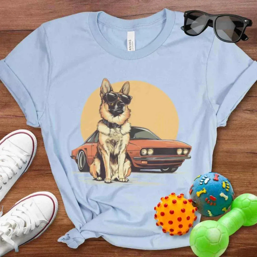 Shepherd Muscle Car Shirt - The Pawsitive Initiative