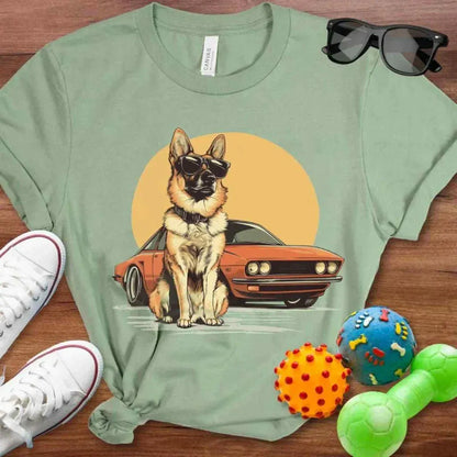 Shepherd Muscle Car Shirt - The Pawsitive Initiative