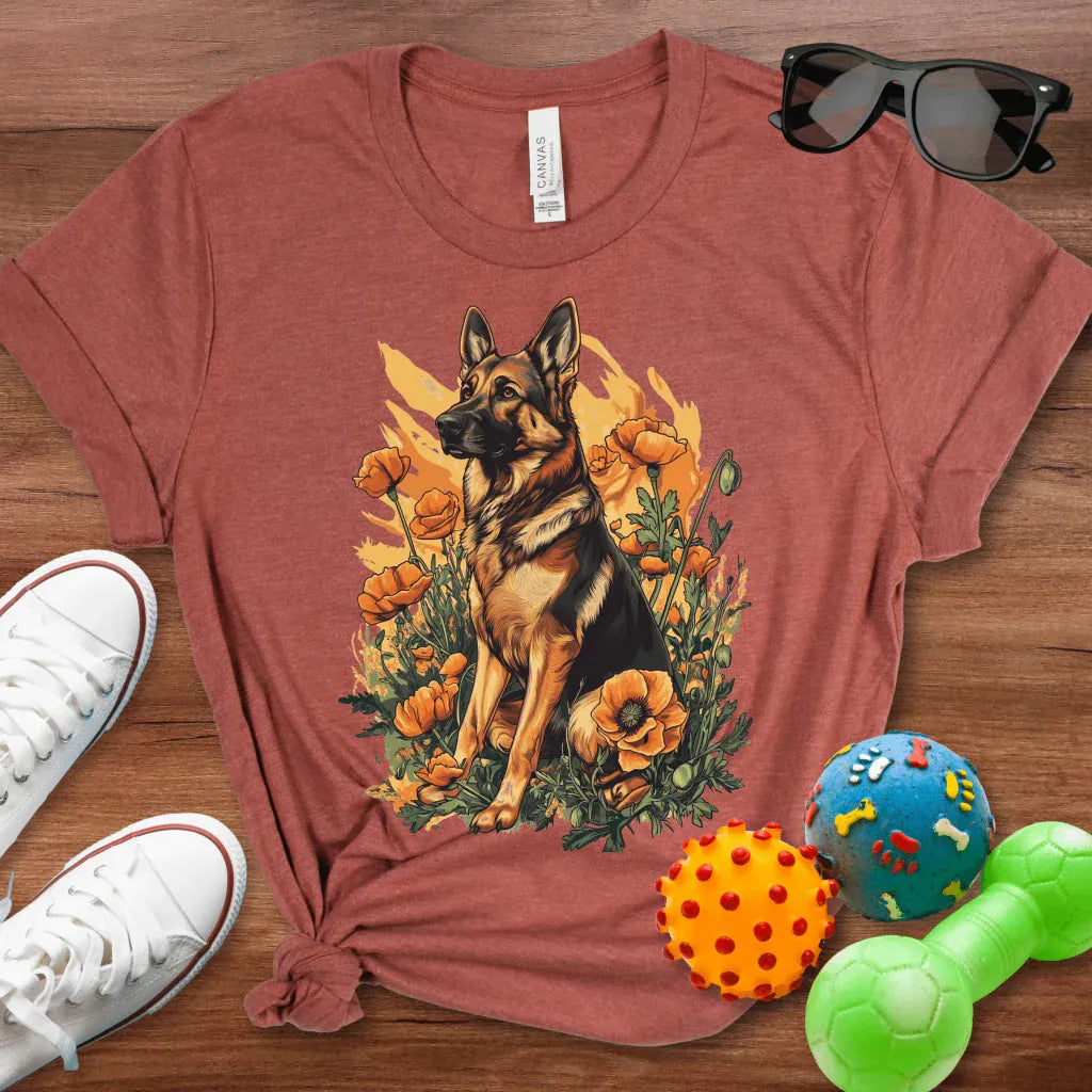 Shepherd Poppy Field Shirt - The Pawsitive Initiative