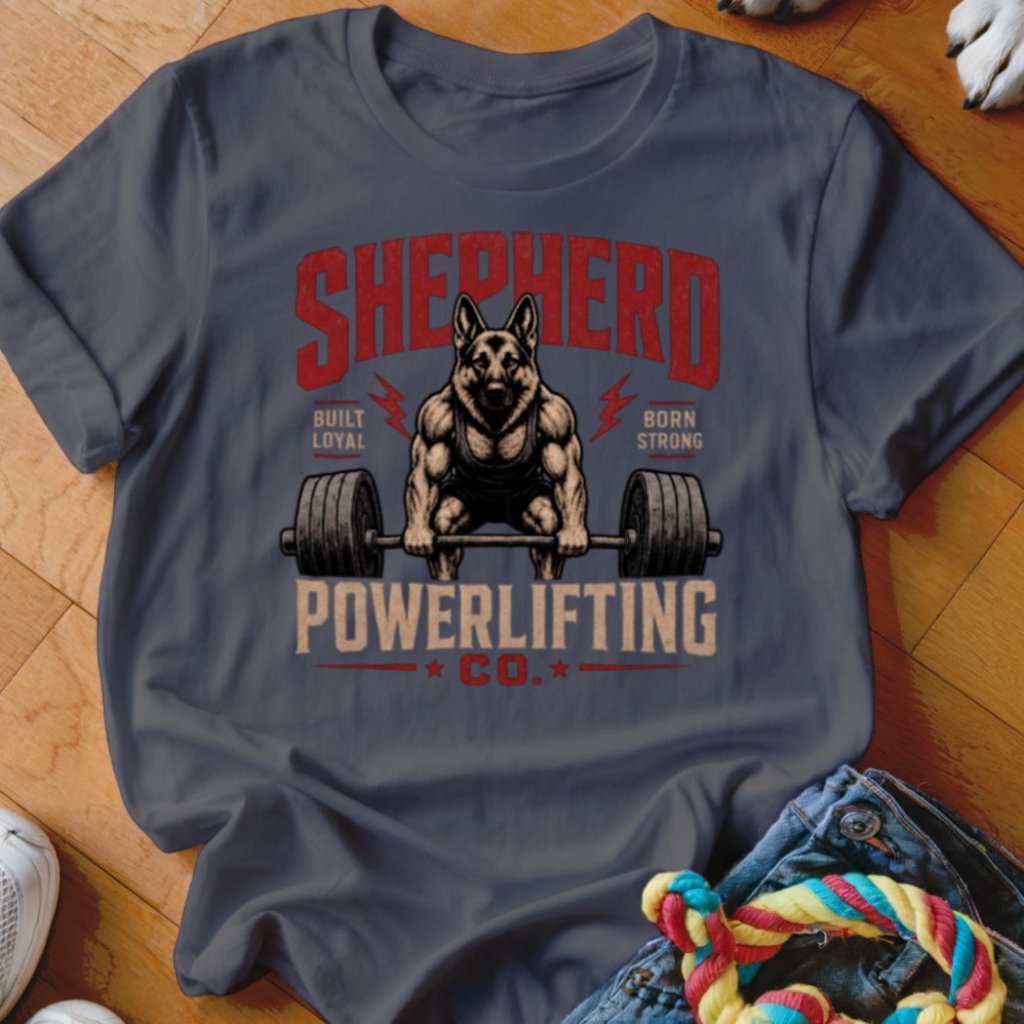 Shepherd Powerlifting Shirt - The Pawsitive Initiative