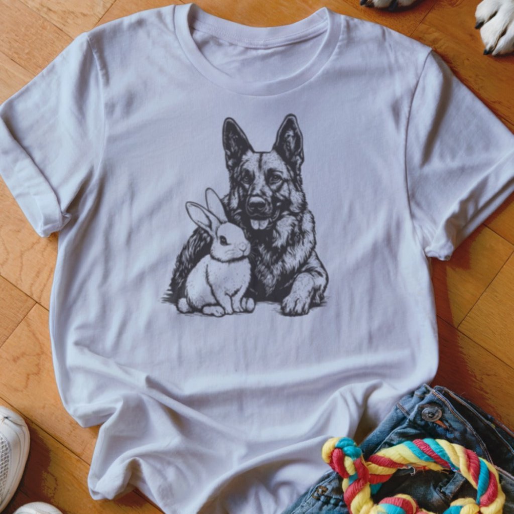 Shepherd & Rabbit Shirt - The Pawsitive Initiative