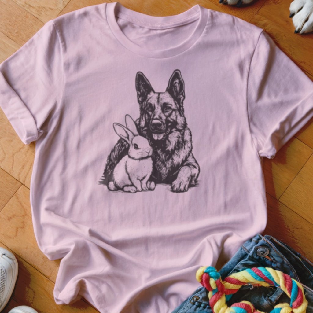 Shepherd & Rabbit Shirt - The Pawsitive Initiative
