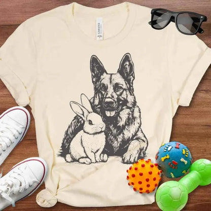 Shepherd & Rabbit Shirt - The Pawsitive Initiative