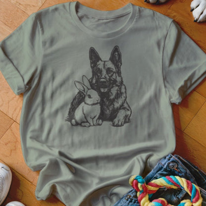 Shepherd & Rabbit Shirt - The Pawsitive Initiative