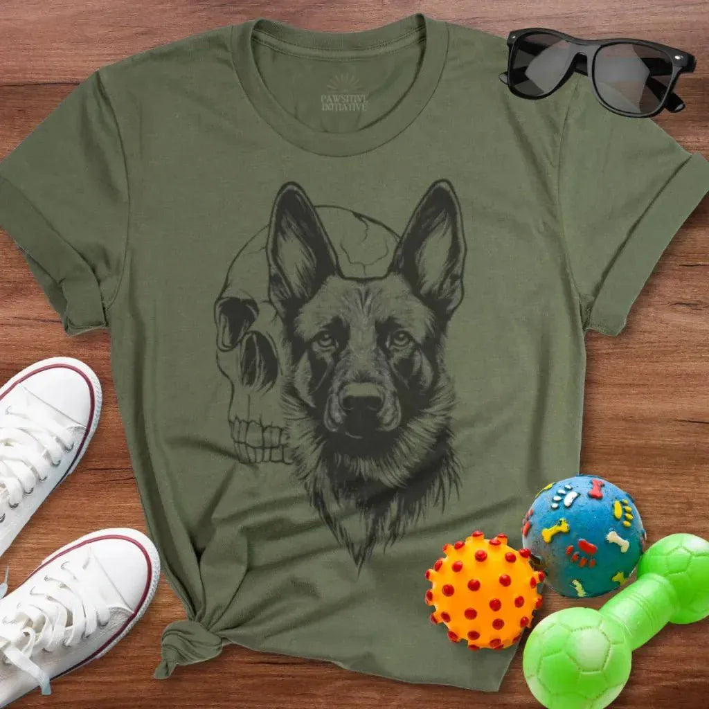 Shepherd & Skull Shirt - The Pawsitive Initiative