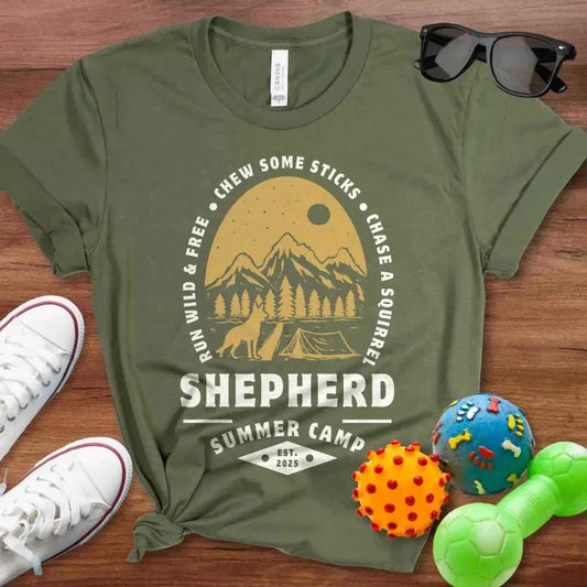 Shepherd Summer Camp Shirt - The Pawsitive Initiative