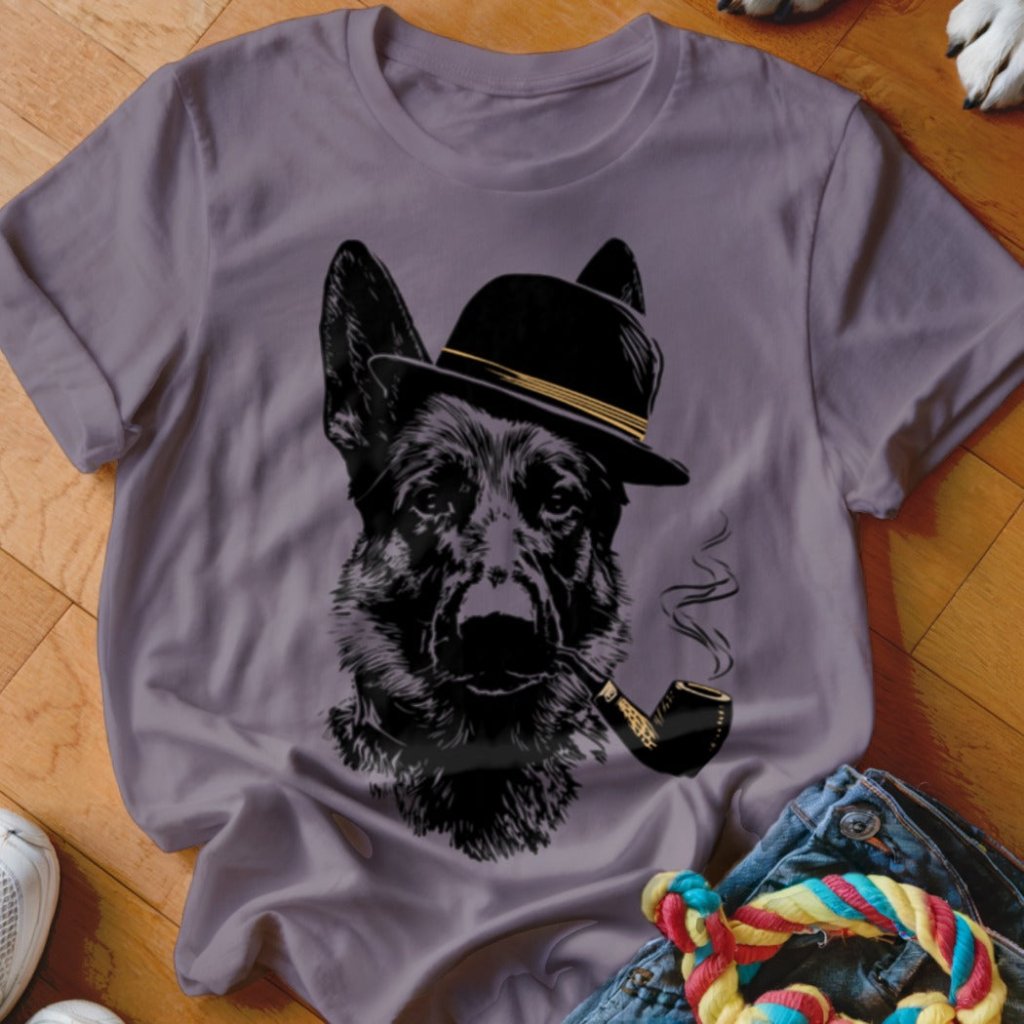 Shepherd with a Pipe Shirt - The Pawsitive Initiative