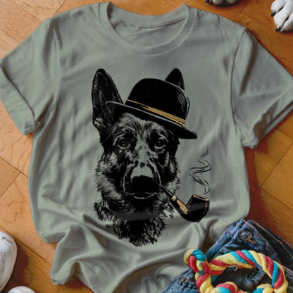 Shepherd with a Pipe Shirt - The Pawsitive Initiative