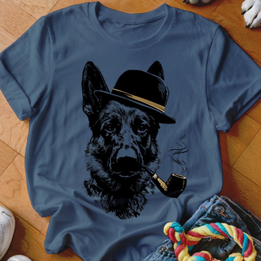 Shepherd with a Pipe Shirt - The Pawsitive Initiative