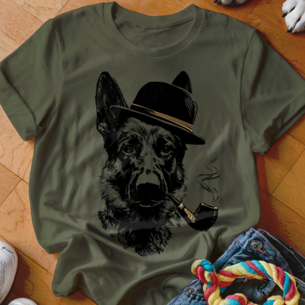 Shepherd with a Pipe Shirt - The Pawsitive Initiative