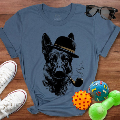 Shepherd with a Pipe Shirt - The Pawsitive Initiative