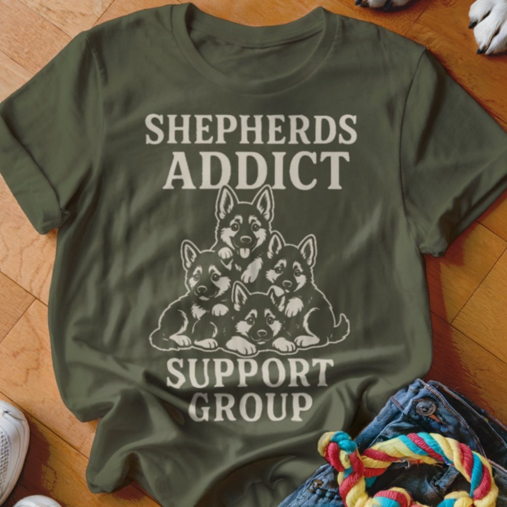 Shepherds Addict Support Group Shirt - The Pawsitive Initiative
