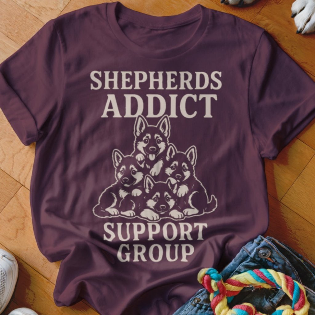 Shepherds Addict Support Group Shirt - The Pawsitive Initiative