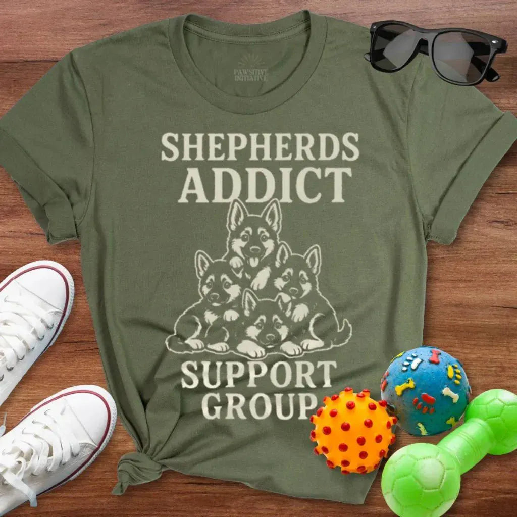 Shepherds Addict Support Group Shirt - The Pawsitive Initiative
