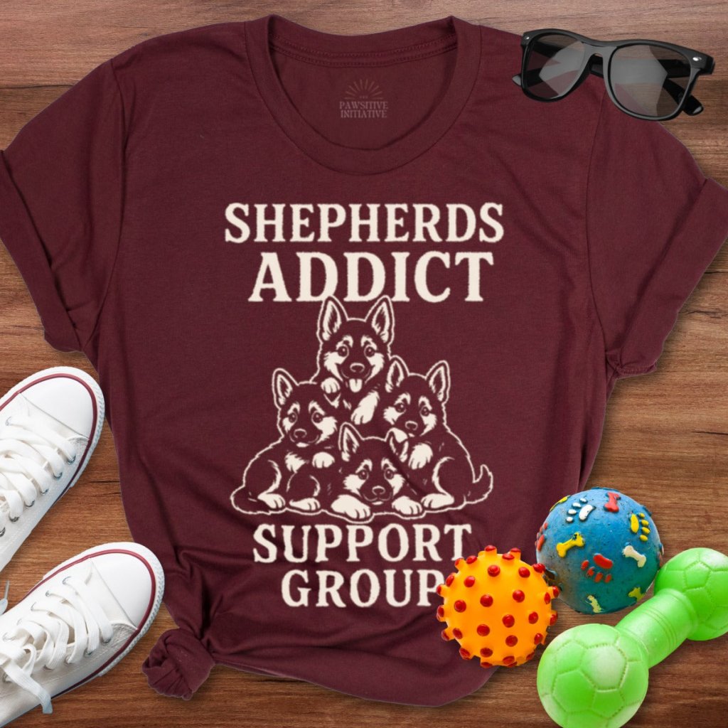 Shepherds Addict Support Group Shirt - The Pawsitive Initiative