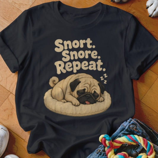 Snort Snore Repeat Shirt - The Pawsitive Initiative