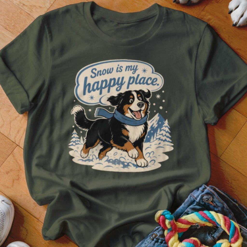 Snow Is My Happy Place Shirt - The Pawsitive Initiative