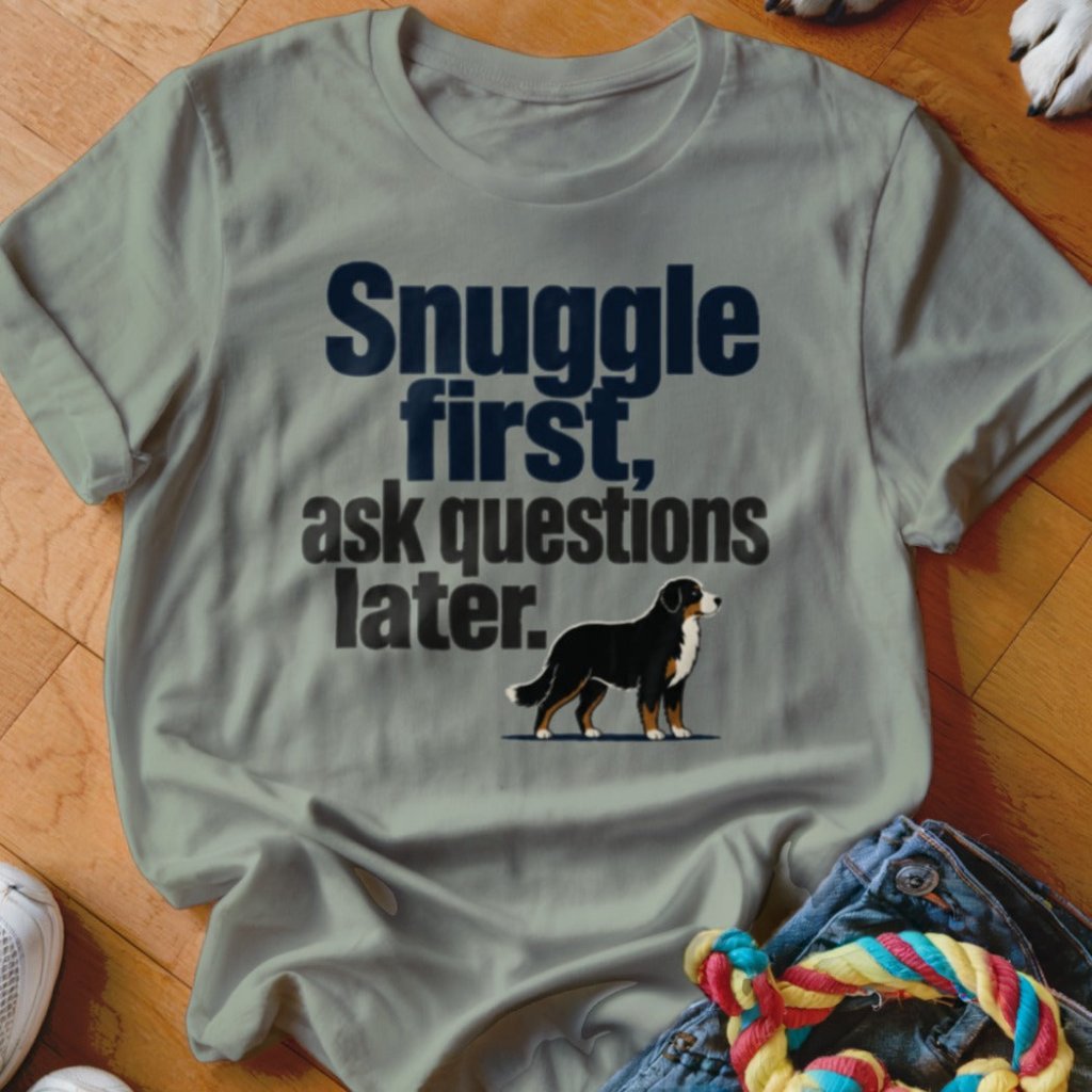 Snuggle First, Ask Questions Later Shirt - The Pawsitive Initiative
